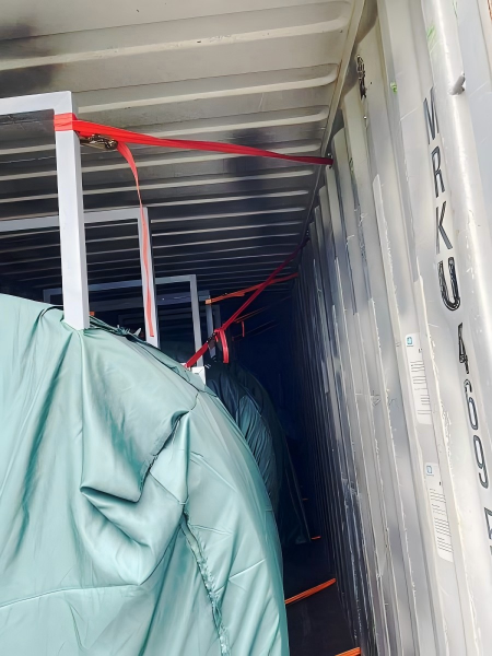 Mangueras planas de TPU cargadas para su entrega