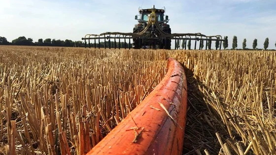 Manguera de arrastre de inyecci&oacute;n de lodo para tractor